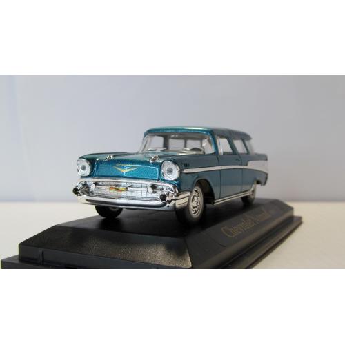 Chevrolet Nomad 1957, DeAgostini. 1:43 открытый блистер. AUTO AMERIKA Итальянская журналка