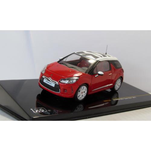 Citroen DS3 "Sport Chic" 2011, IXO Models. 1:43 коробка и бокс. Ситроен DS3 2011