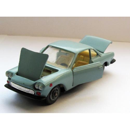 Fiat-Siata 1500 made in USSR сделано в СССP ремейк 1:43 голубая  (