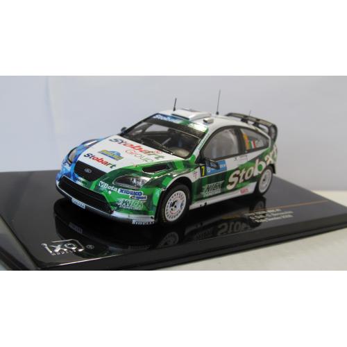 Ford Focus 07 WRC, IXO Models. 1:43 коробка и бокс Rally Sweden 2008. Форд Фокус WRC