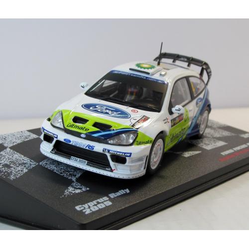 Ford Focus RS WRS №4, Cyprus Rally (2005), Altaya. 1:43 Бокс made in Banglades. Форд Фокус RS