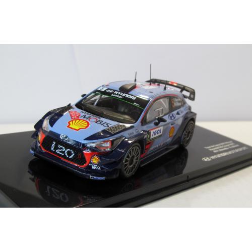 Hyundai i20 Coupe WRC #5 Rallye Tour de Corse 2017, IXO Models. 1:43 коробка и бокс. Хюндай i20 2017