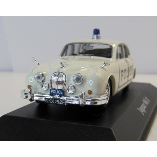 Jaguar MKII Police 1961, Atlas. 1:43 коробка. Best Of British Police Cars. Ягуар MKII Полиция 1961