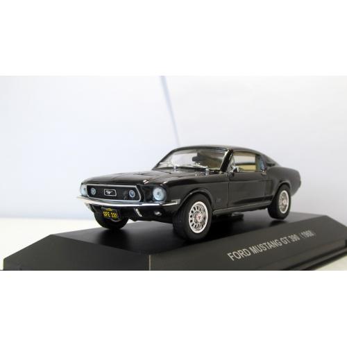 Конверсия Black Ford Mustang GT390 1968, DiamonD. Перекрас, лак, детализация 1:43 бокс. Форд Мустанг