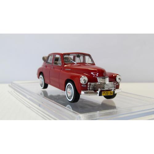  Конверсия Red ГАЗ М20 1949 Победа-кабриолет, DiamonD. Перекрас, лак, детализация 1:43 бокс.