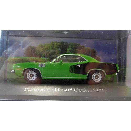 Plymouth Hemi Cuda 1971, American Cars. 1:43 бокс и запечатанный блистер. №9