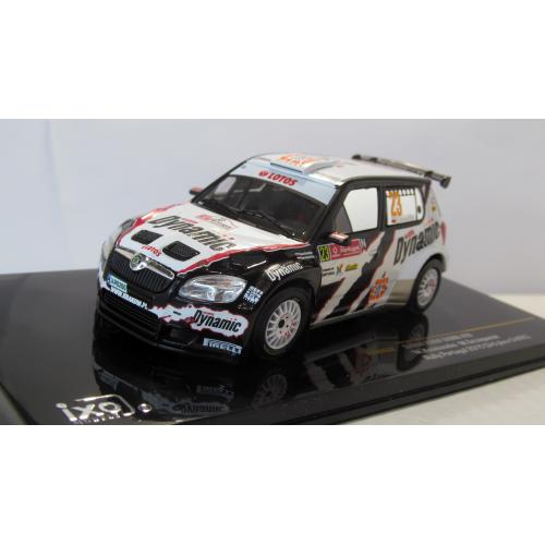 Skoda Fabia S2000 #23 2010, IXO Models. 1:43 коробка и бокс. Шкода Фабия 2010. Rally Portugal 2010