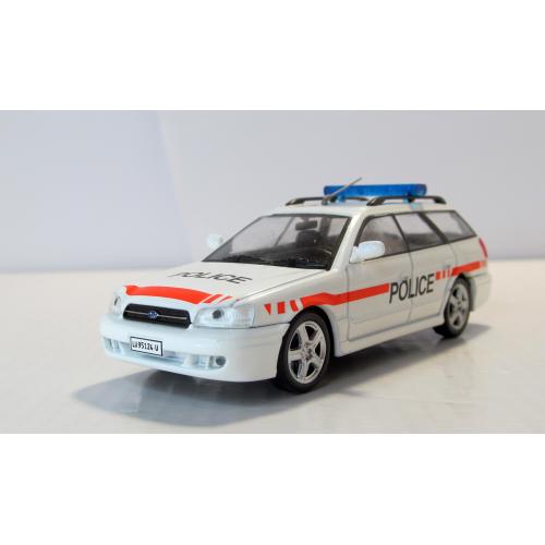 Subaru Legacy Полиция Швейцарии 1989, DeAgostini. 1:43 Полицейские Машины Мира. Субару