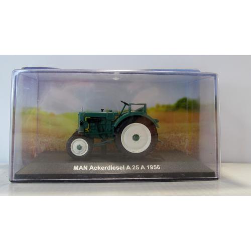 Трактор MAN Ackerdiesel A25 A 1956, Hachette. Трактора мира. 1:43 Бокс и запечатанный блистер