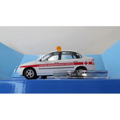 ВАЗ Лада Калина Скорая помощь, Bauer. 1:43 коробка