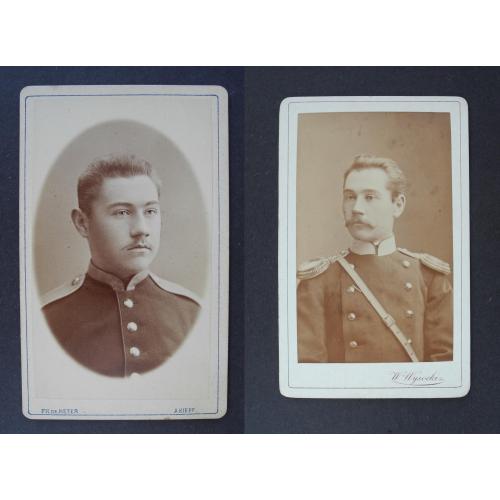 РИА 1878 г. Вольноопределяющийся и уже офицер Fr. de Mezer и W. Wysocki.