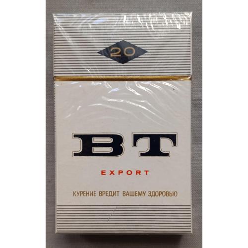 Сигареты BT Filter Export  Болгария. 1991 год.