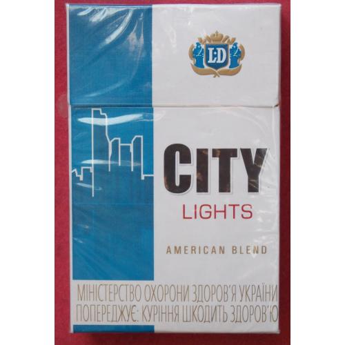 Сигареты City Lights. American Blend. Галлахер. Украина  Черкассы. 2004 г.