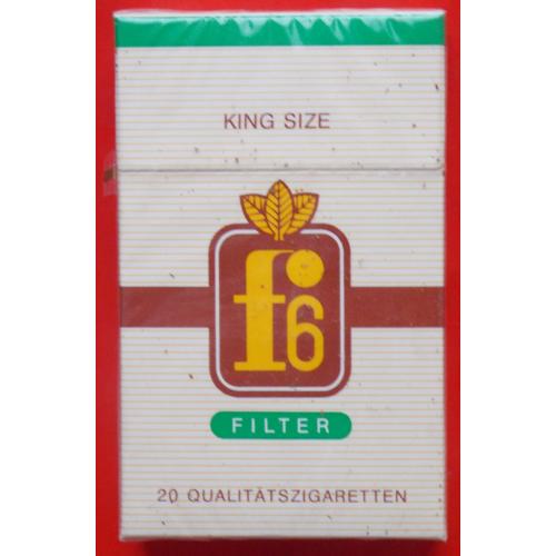 Сигареты F6. ГДР, Дрезден. Восточная Германия. 1980-е годы.