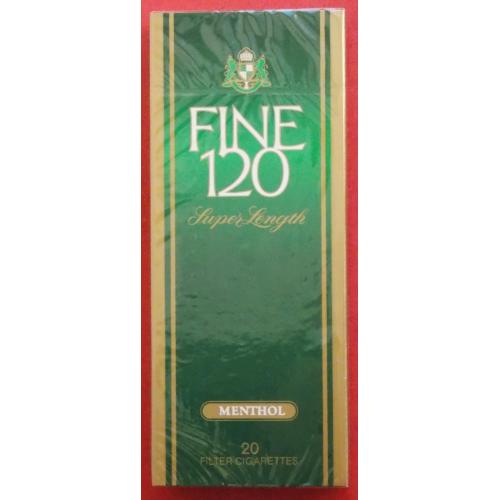 Сигареты  Fine 120. Ментол. Франция. 1990-е годы.