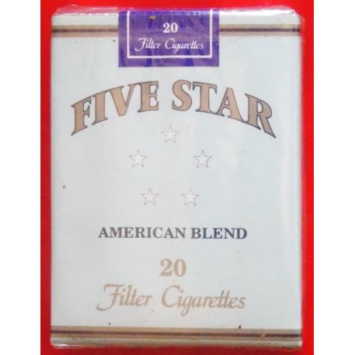 Сигареты Five Star American Blend 70 мм. Греция по лицензии США. 1990-е годы.