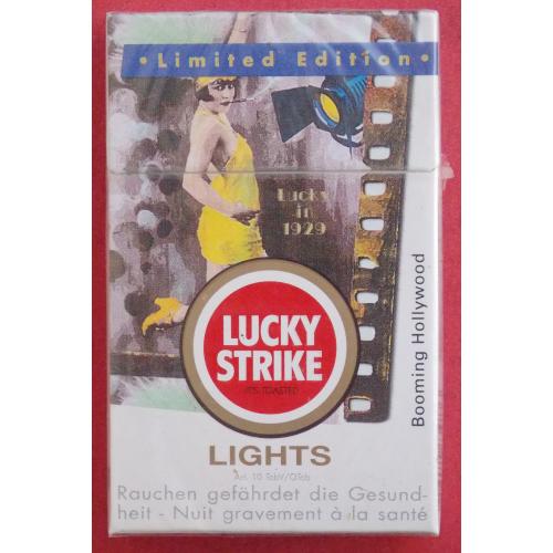 Сигареты Lucky Strike. Limited Edition. Booming Hollywood. Швейцария по лизенции США. 2000-е годы.