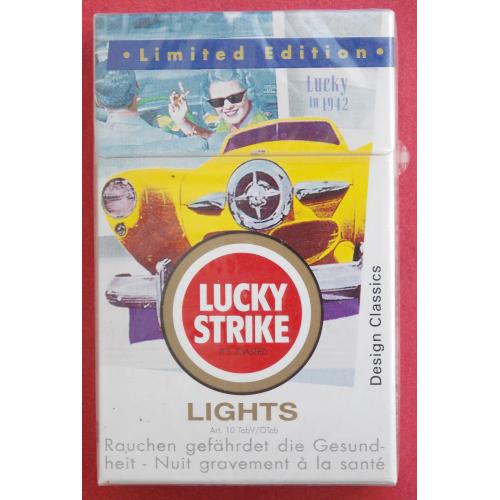 Сигареты Lucky Strike. Limited Edition. Design classics. Швейцария по лизенции США. 2000-е годы.
