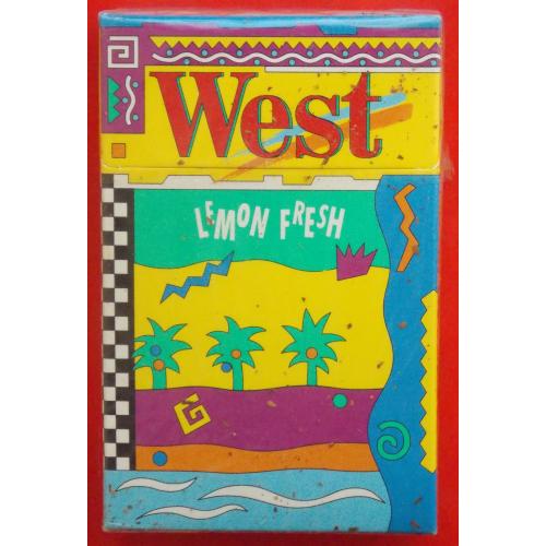 Сигареты West Lemon Fresh. Полная запечатанная пачка 19 сигарет!  REEMSTMA.ФРГ, 1980-90-е годы.