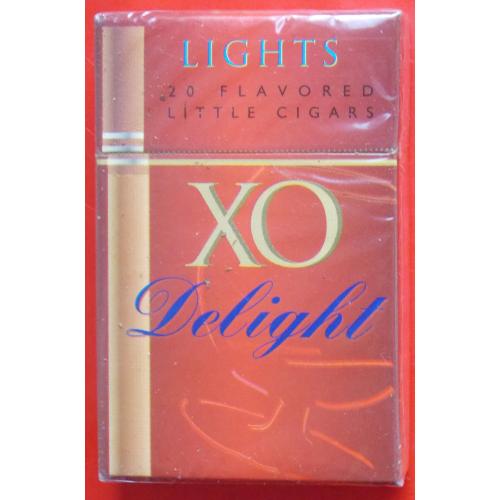 Сигариллы. Мини-сигары XO Delight. Бельгия по лицензии США. 1990-е годы.