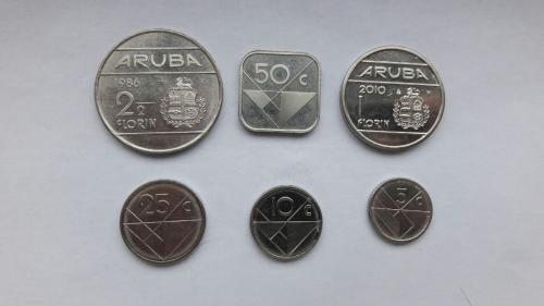 Набор монет Аруба 6 шт