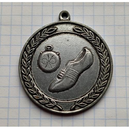 Медаль Легкая атлетика Бег Шиповка Секундомер Тяжелый металл D=45mm
