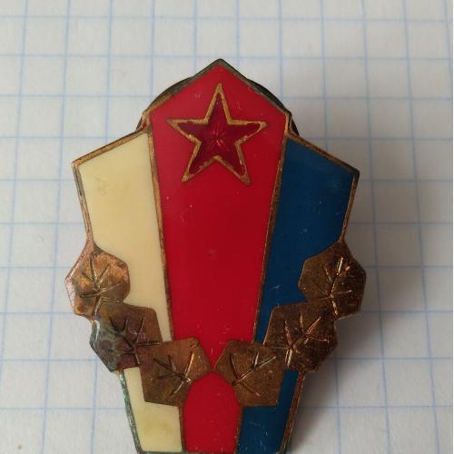 Знак Чехословакия Образцовое подразделение Чехословацкой Народной армии (тяжелый металл)