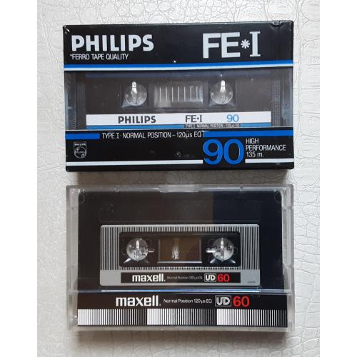 PHILIPS, Maxell (2 аудиокассеты)