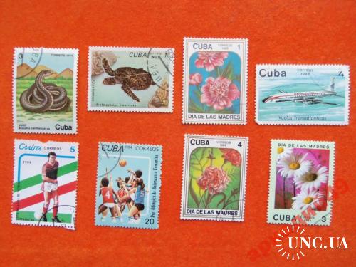 марки-1984г 8 марок-сборная-Куба
