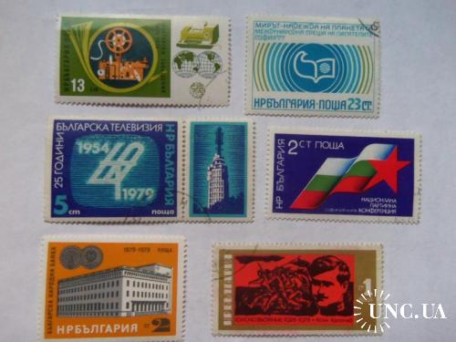 марки-Болгария--(А2) -6марок гашеные 1979г
