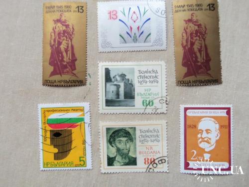 марки- с 1 гр Болгария--(А3) - гашеные-- 7марок-1980 и др
