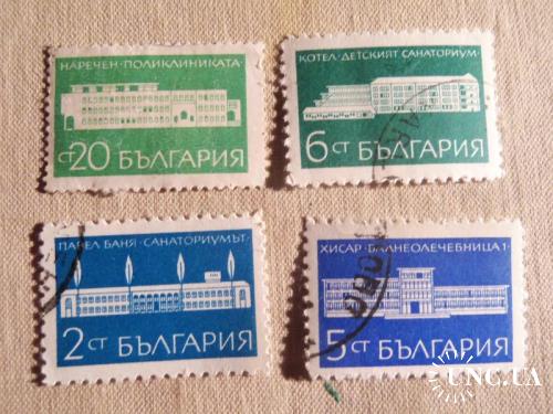марки- с 1 гр Болгария--(А3) - гашеные--архитектура-4 марки
