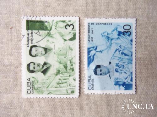 марки- с 1 гр Куба--(А3) - гашеные 1967 год

