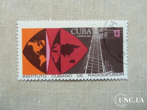 марки- с 1 гр Куба--(А3) - гашеные 1969 г
