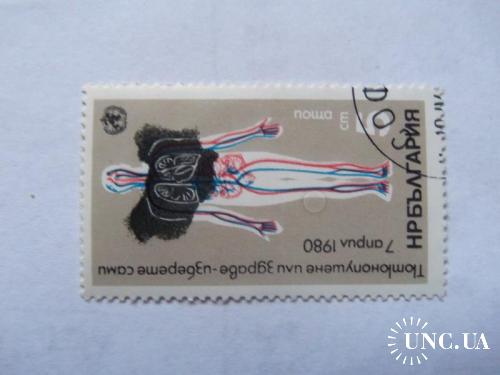 марки с 1гр-Болгария (А2) 1980г- гашеная

