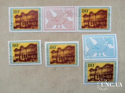 марки-с листа с 1 гр Болгария--(А3) - 1975г-Архитектурное наследие

