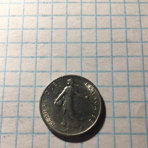 Монета 1/2 франка Франция 1965 г.