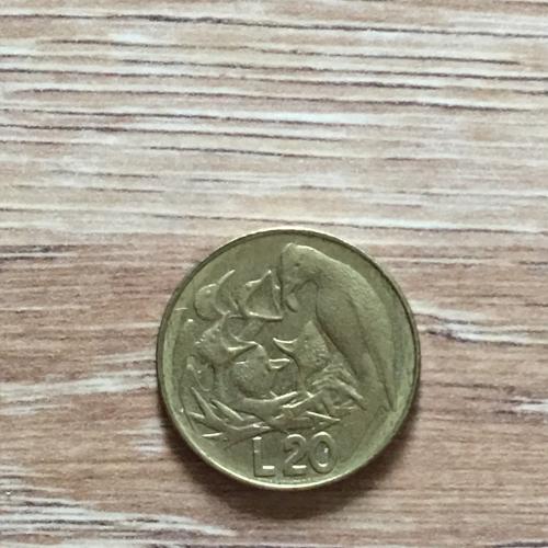 Монета 1975   Сан-Марино 20 лир