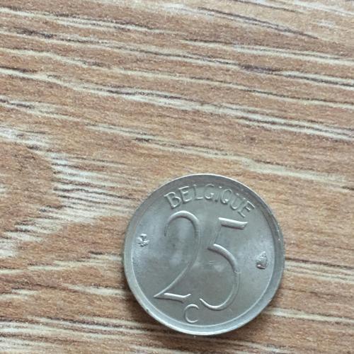 Монета Бельгия 25 сентимов 1964 г