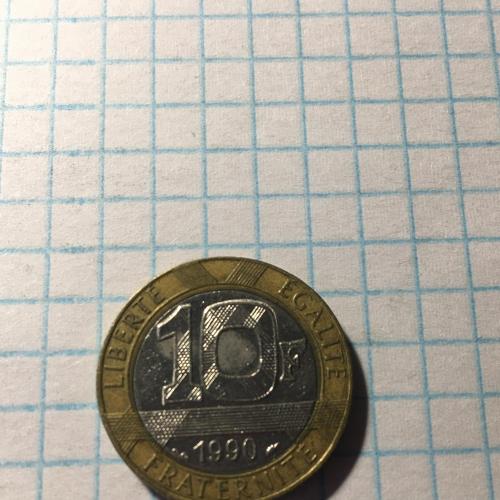Монета Франция 10 франков 1990