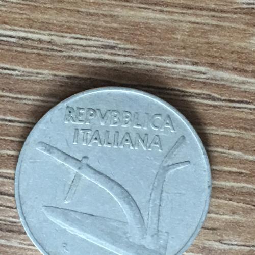 Монета Италия 10 лир 1955