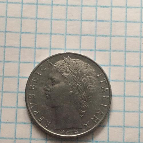 Монета Италия 100 лир 1962 г