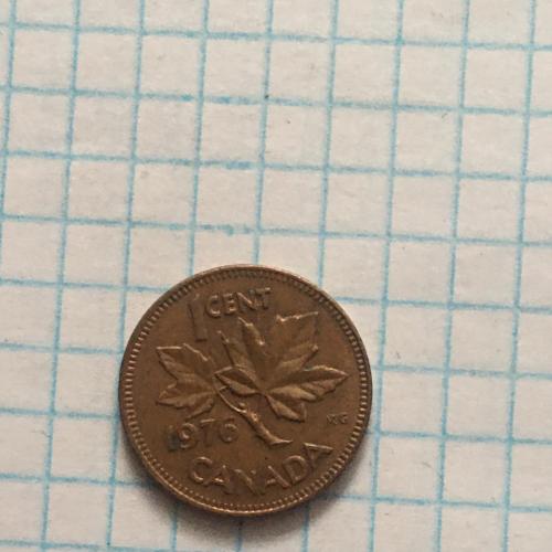 Монета Канада 1 цент 1976