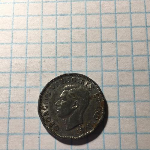 Монета Канада 5 центов 1945