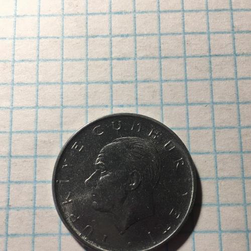 Монета Турция 1 лира 1972 год