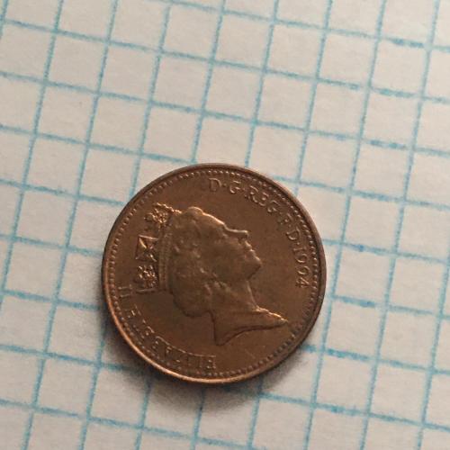 Монета Великобритания 1 пенни 1994