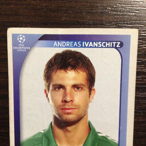 Наклейка. Andreas Ivanschitz. Champions League 2008-2009.  PANINI.