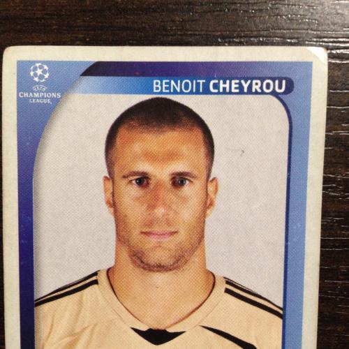 Наклейка. Benoit Cheyrou. Champions League 2008-2009. PANINI.