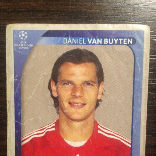 Наклейка. Daniel Van Buyten.  Champions League 2008-2009. PANINI.