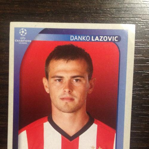 Наклейка. Danko Lazovic.  Champions League 2008-2009. PANINI.